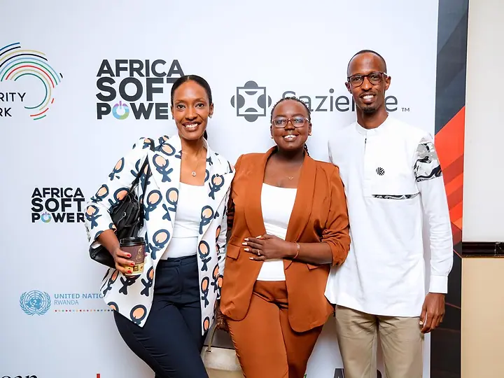 Laetitia at Africa Soft Power branded setting
