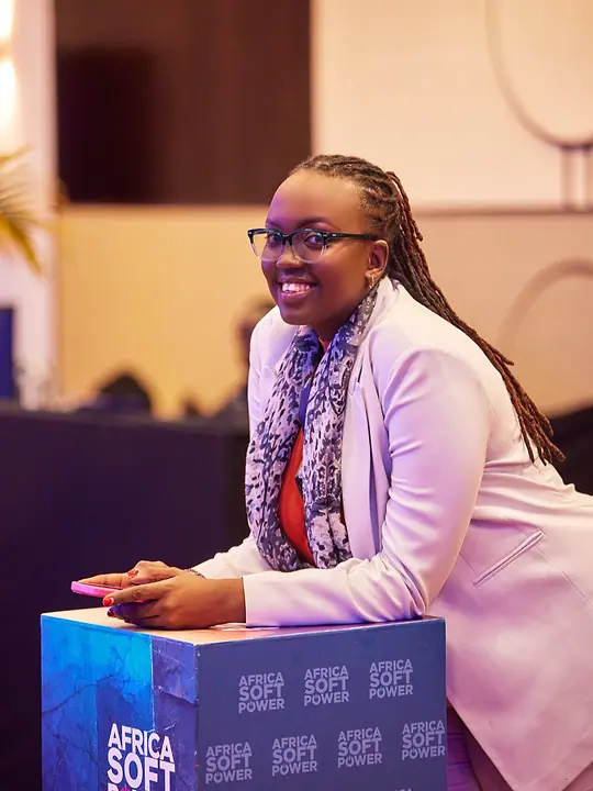 Laetitia at Africa Soft Power event setting