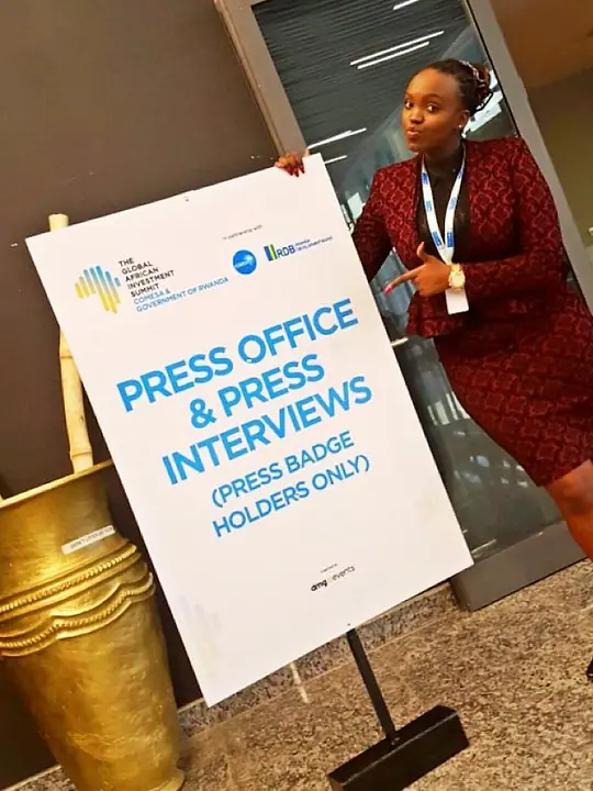 Laetitia at TGAISCR press office